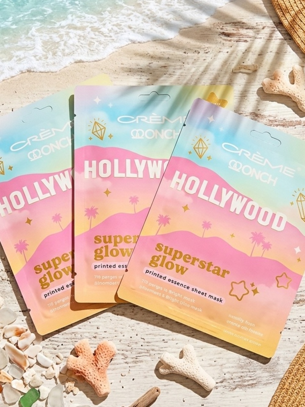 Crème Monch Hollywood Superstar Glow Sheet Mask — Pink Gradient